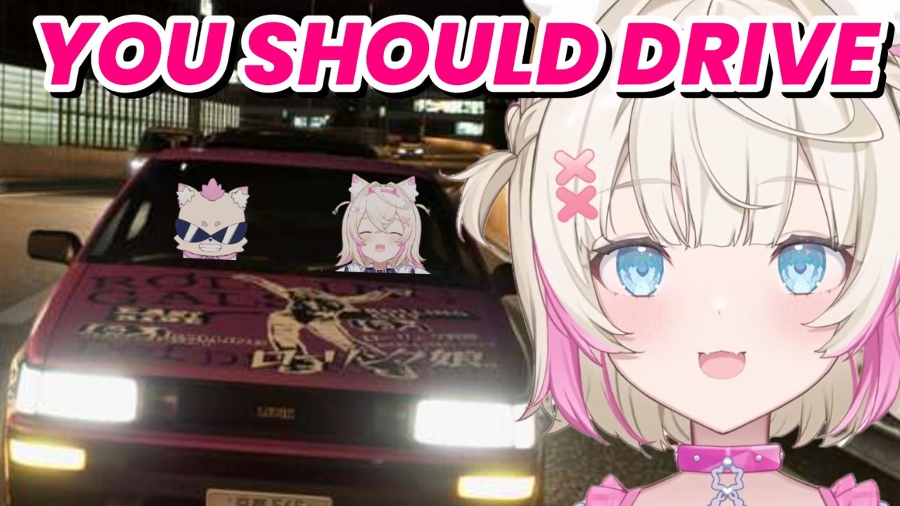 Mococo doesn't want to give Ruffians a drive in the midnight [Hololive/FuwaMoco]