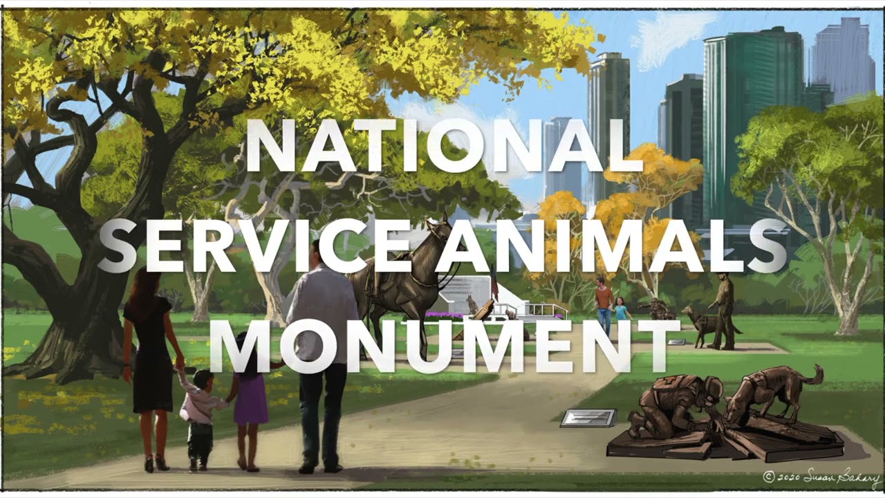 National Service Animals Monument  Purple Poppy Mission  Update