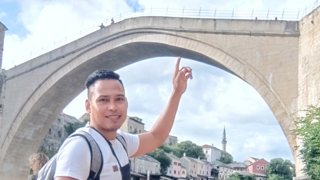 Quick tour in Mostar Herzegovina (BOSNIA)  famous bridge 🌉 rain or shine😍