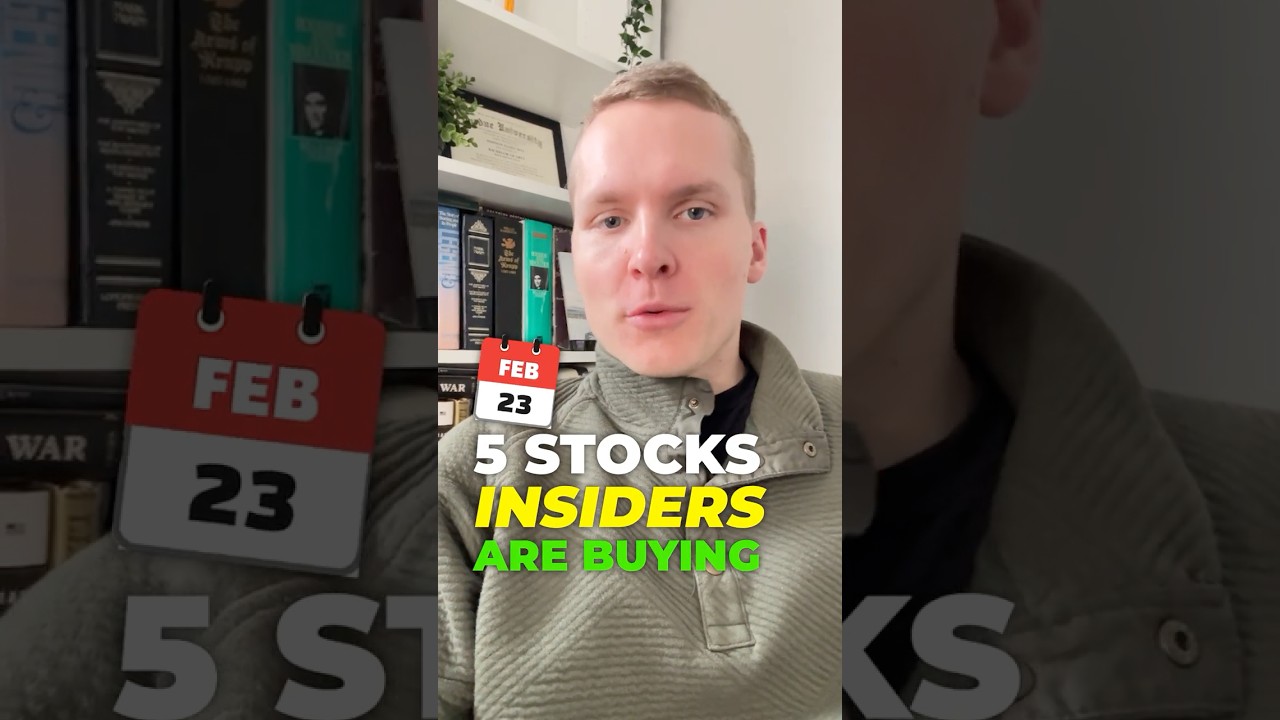 5 Stocks Insiders are Buying (Feb 23, 2026)