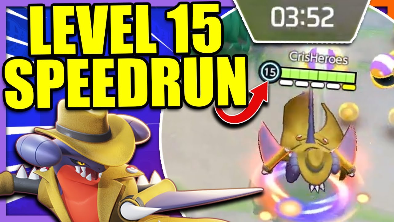 This is why GARCHOMP is actually BROKEN!! LEVEL 15 SPEEDRUN | Pokemon Unite