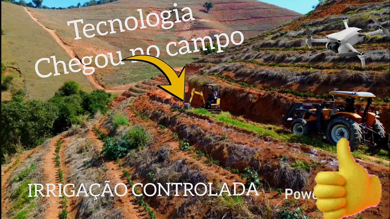 DRONE REGISTRA NOVAS TÉCNICAS DE PLANTAÇÃO DE CAFÉ  #drone #djibrasil #agricultura 