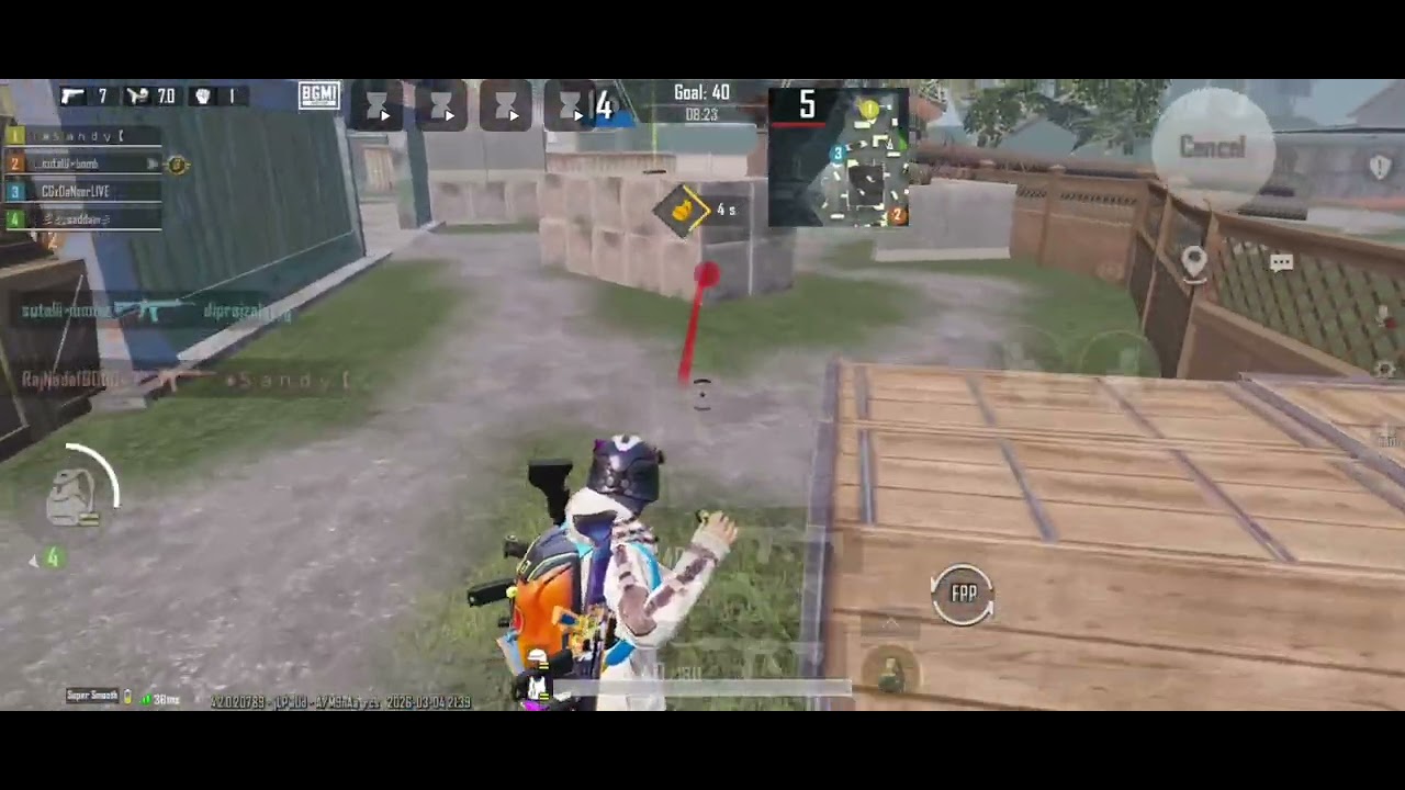 4vs4 TDM game play video BGMI 🚀🔴