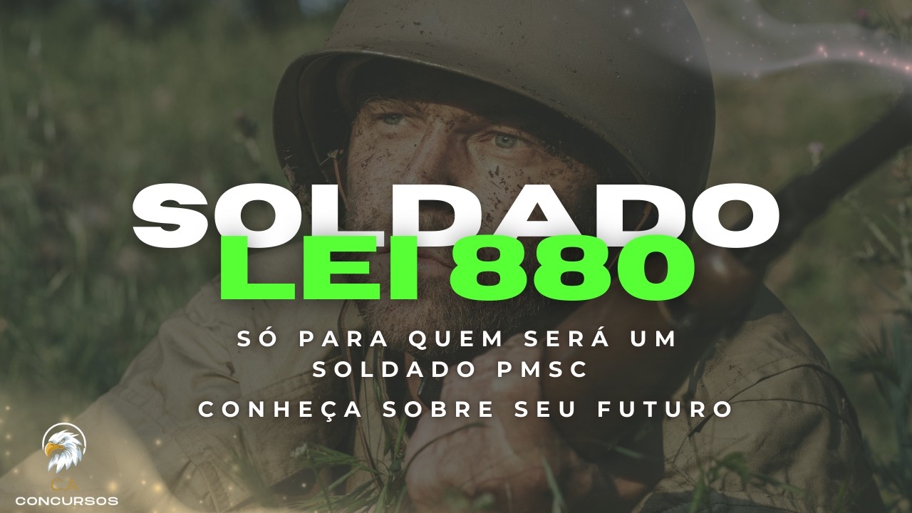 Lei 880 PMSC SEMET | Soldado Temporário | CA Concursos | Gustavo Gomes | Parte 1