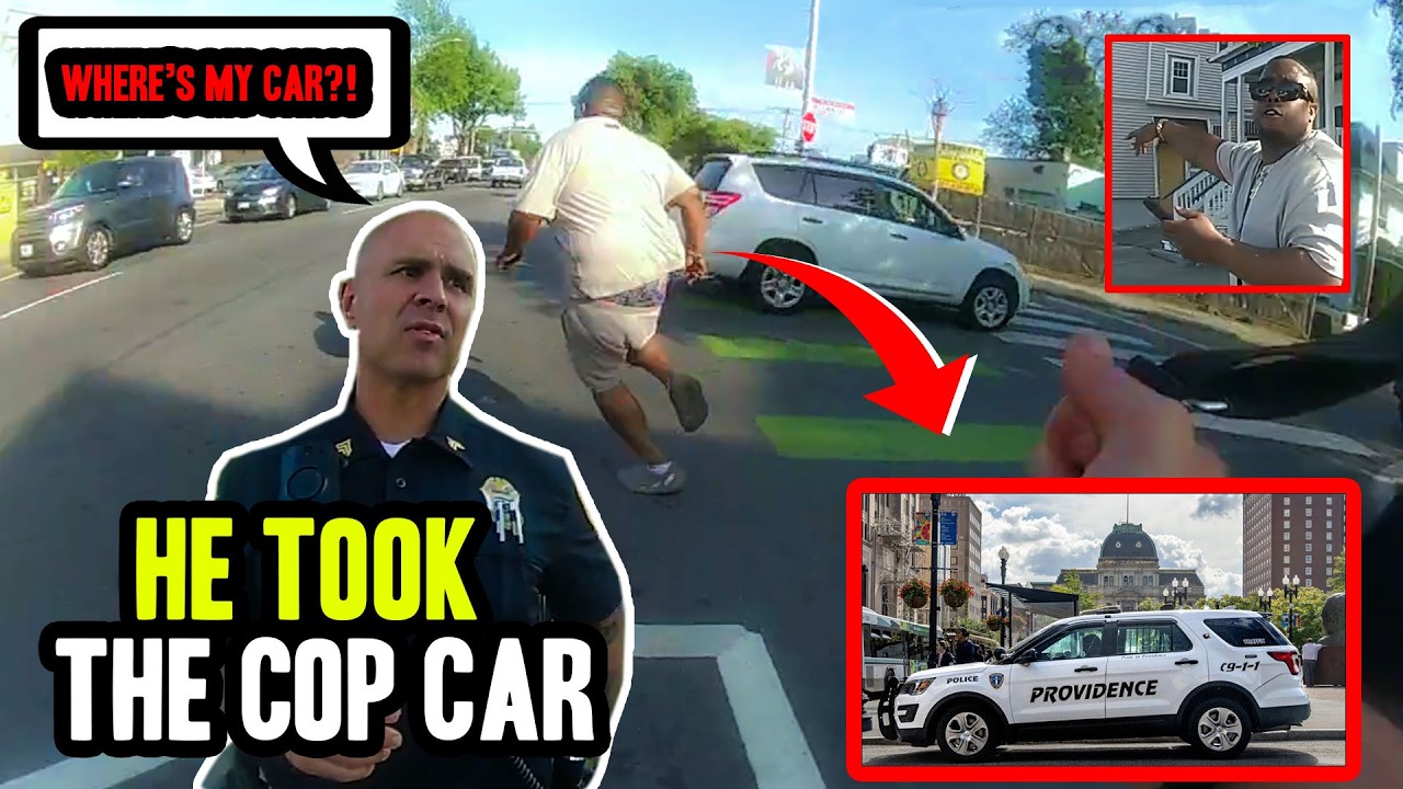 Hilarious Police Chase - Felony Scammer Steals Cop's Own Car | Bodycam Footage | Police Arrest