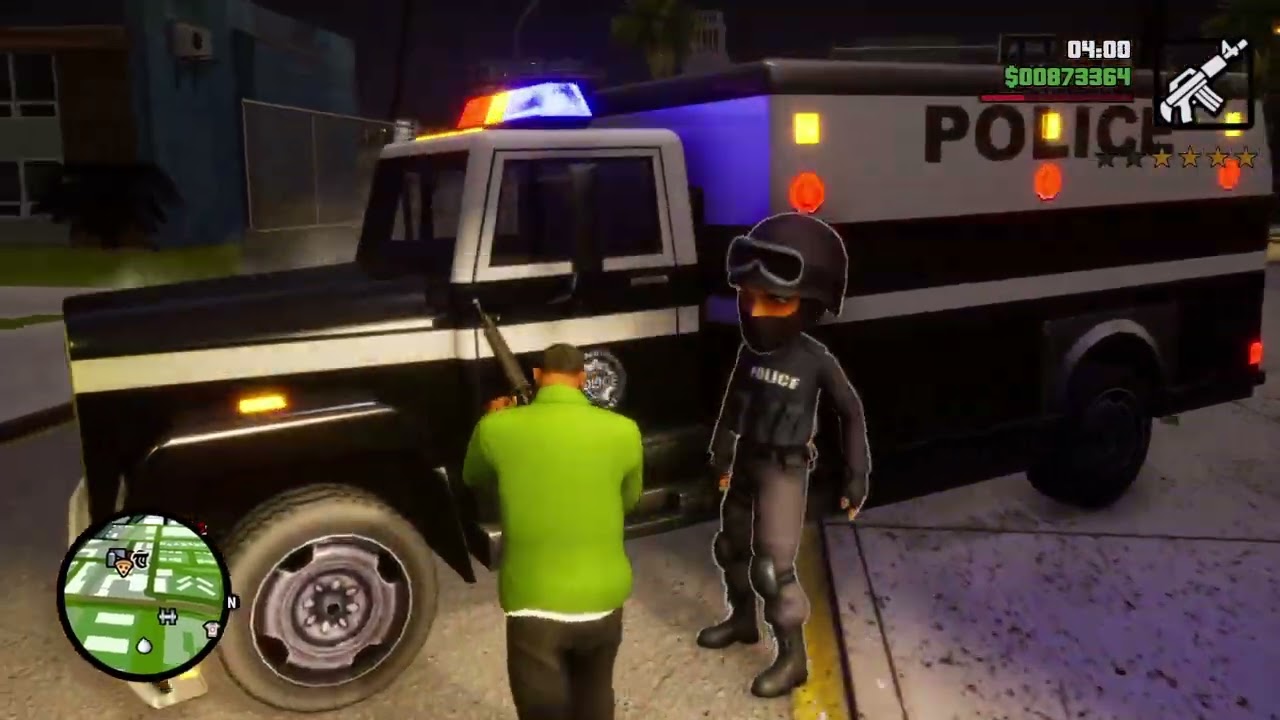 Grand Theft Auto: San Andreas Big head CJ strikes again