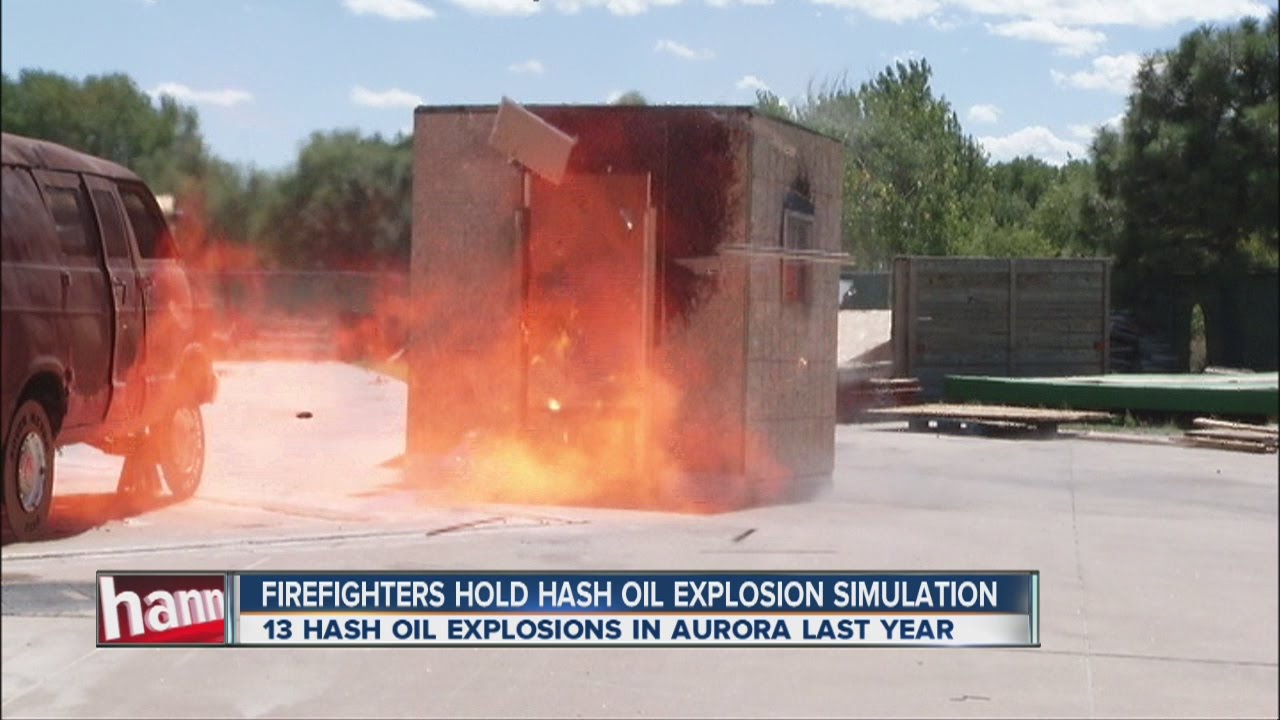 Firefighters demonstrate hash-oil explosion