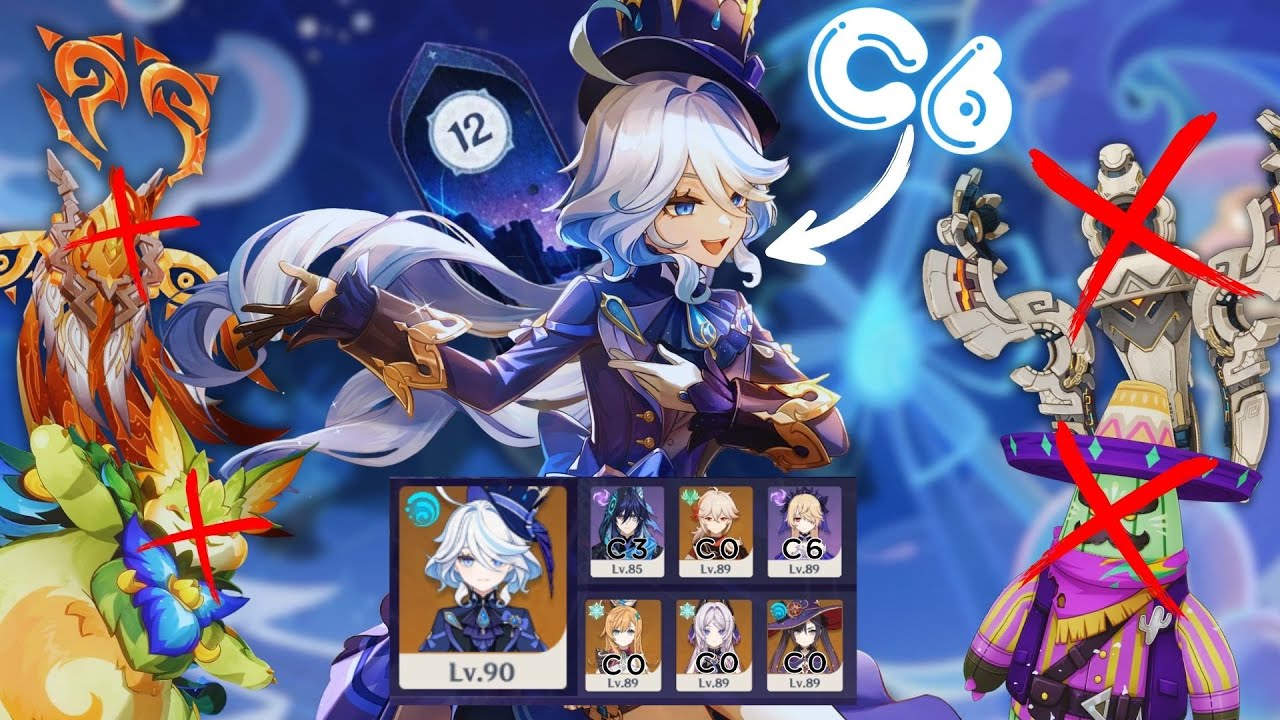 [Spiral Abyss 5.8] C6 Furina BE MAIN DPS | Genshin Impact