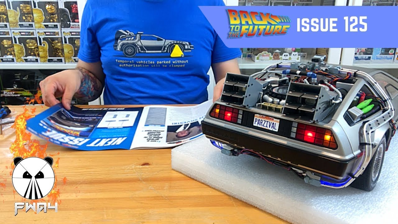 Build The Back To The Future Delorean: Issue 125  Vent Cables + Base Installation  ( Speed  Build )