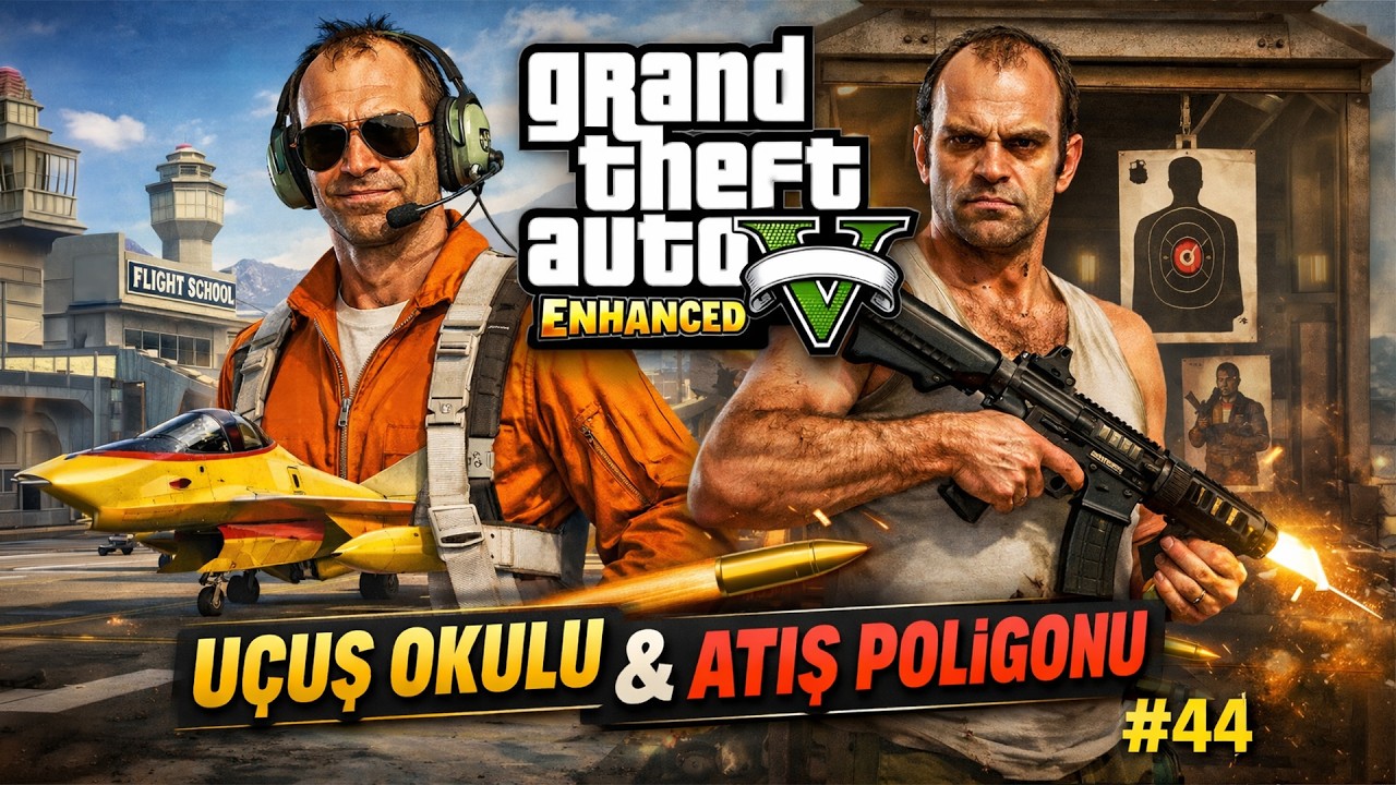 Grand Theft Auto V Enhanced - Uçuş Okulu & Atış Poligonu - Trevor #44