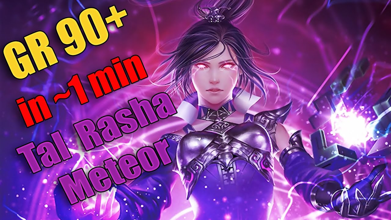 Diablo 3 Season 28 - Tal Rasha Meteor Wizard ~1 min GR90+ Speeds for Maximum Primals/Hour