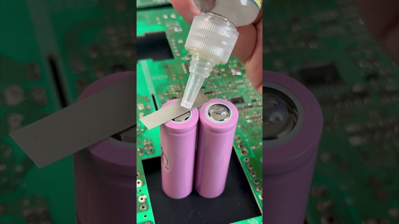 How to easily solder nickel sheet to 18650 lithium battery  #18650 lithium battery