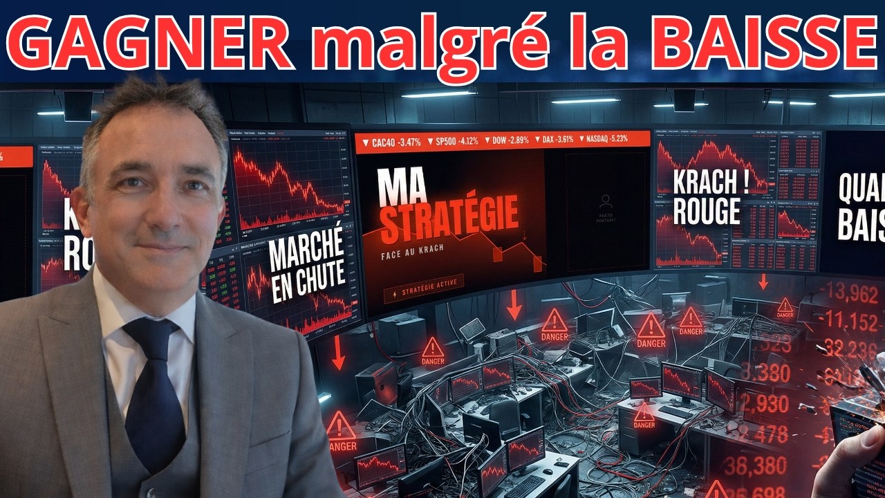 🟥Quand la Bourse chute: 90% des traders font cette erreur. Pourquoi?