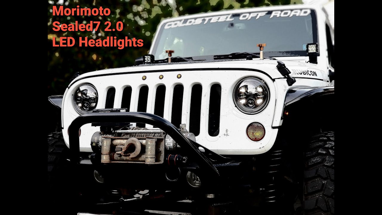 Morimoto Sealed7 2.0 LED Headlight Install | Jeep JKU Rubicon