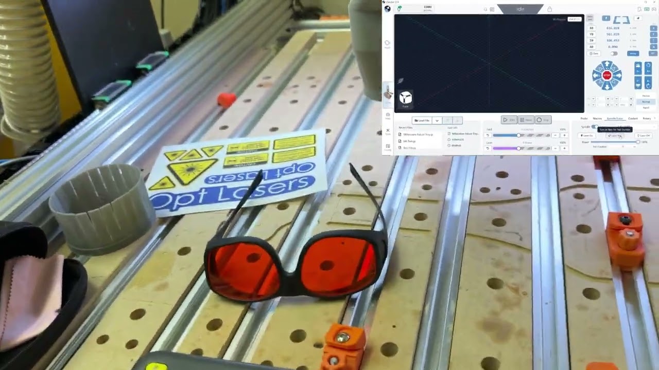 Opt Lasers PLH3D - Настройка программного обеспечения gSender - Ultimate Bee CNC - Контроллер SLB
