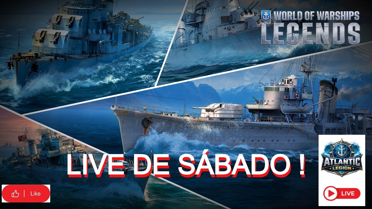 CC/Brazillian Community - WORLD OF WARSHIPS LEGENDS  ATLANTIC LEGION   28/02/2026 - Nova campanha!