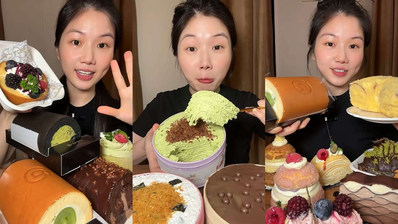 [ASMR] Dessert Mukbang Eating Chocolate Cake | Mukbang Eating Show💗🍰🧁