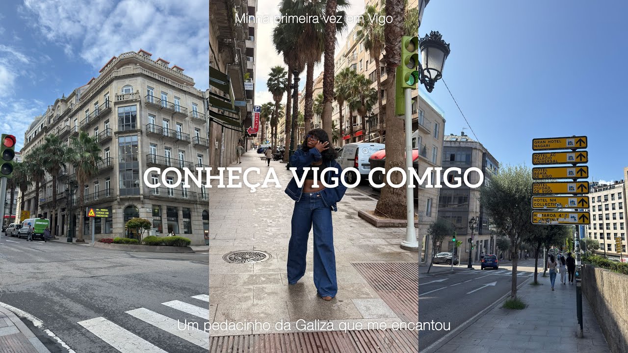 A MINHA PRIMEIRA VEZ EM VIGO-ESPANHA 🇪🇸✨|| Bate e volta, mini vlog narrado || Leidmara Viegas