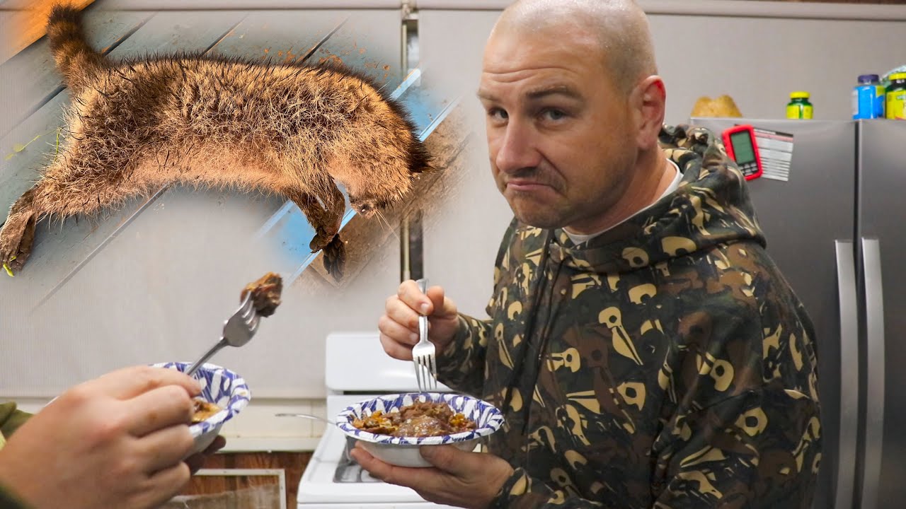 Eating Raccoon For the FIRST Time ( Catch, Clean, Cook )