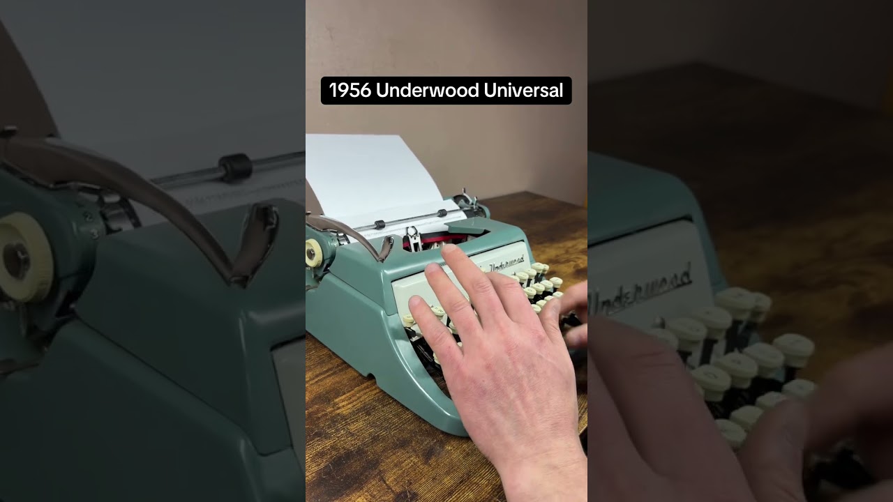 Как пользоваться всеми функциями винтажной портативной пишущей машинки Underwood Universal 1956 г...