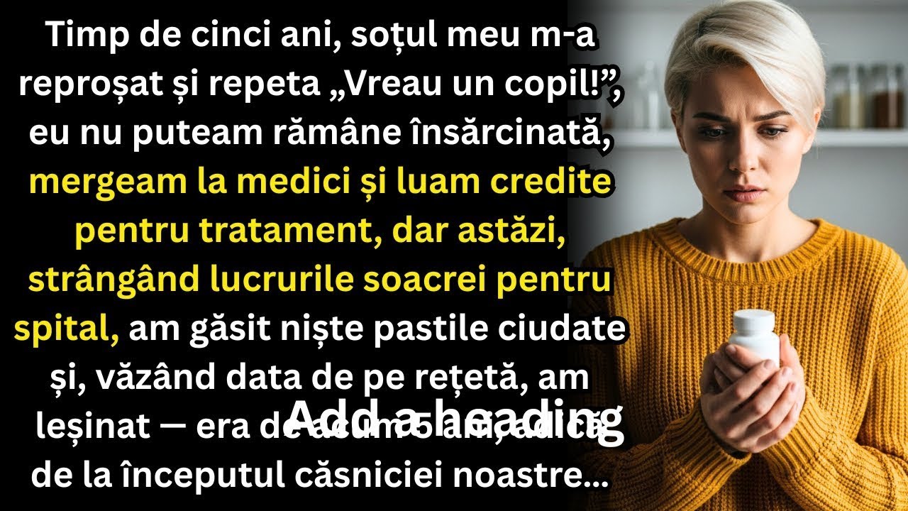 Am fost tratată de infertilitate 5 ani,dar într o zi,pregătind soacra de spital,am descoperit un sec