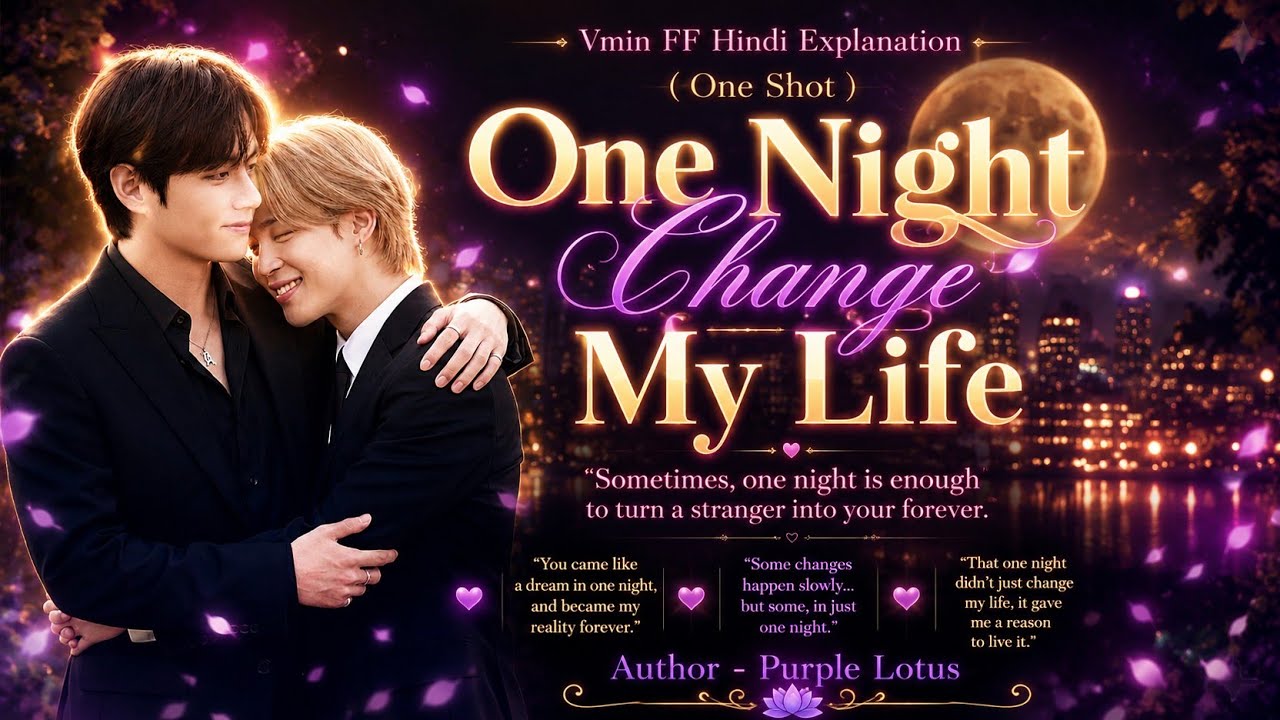 One Night Change My Life/Vmin FF/One Shot #vminff#taehyung#jimin#blstoryteller
