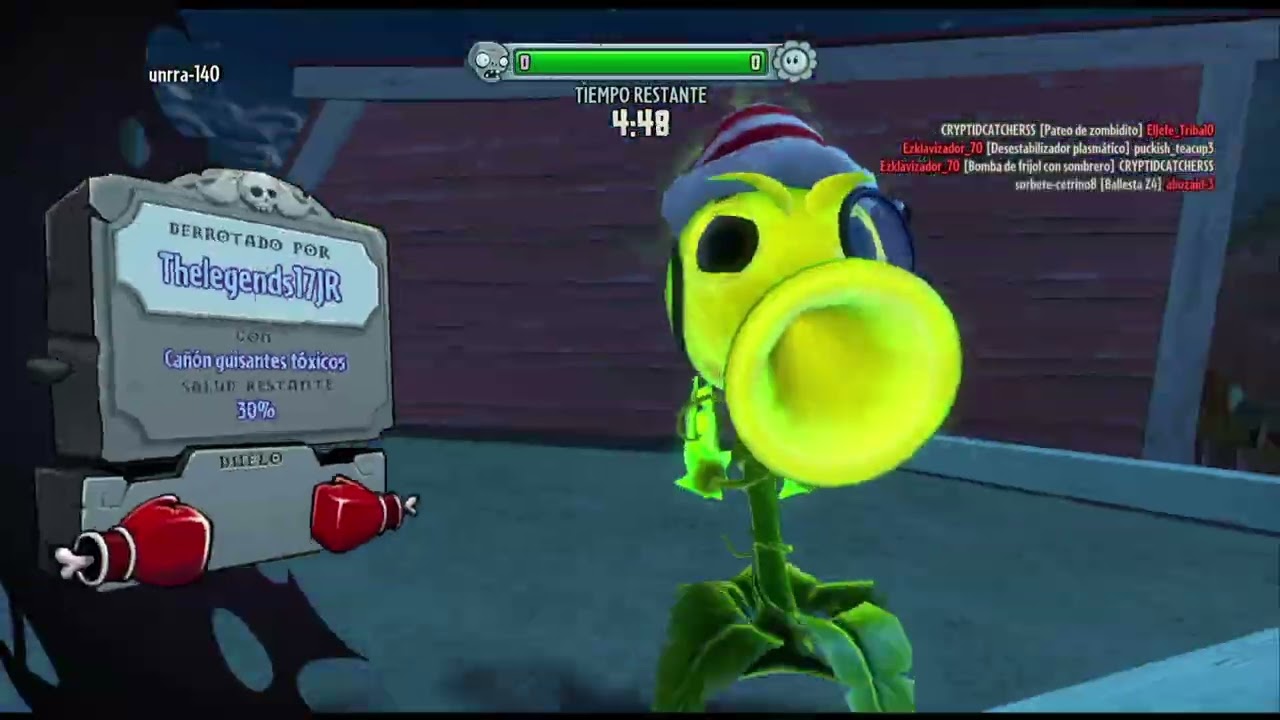 Plants vs Zombies GW Jardines y Cementerios, Estrella De Cricket, 08 Derrotados