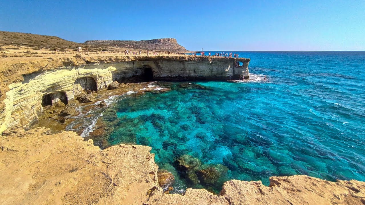 Walking from Ayia Napa to Cape Greco Sea Caves | Cyprus Coastal Trail & Amazing Blue Waters