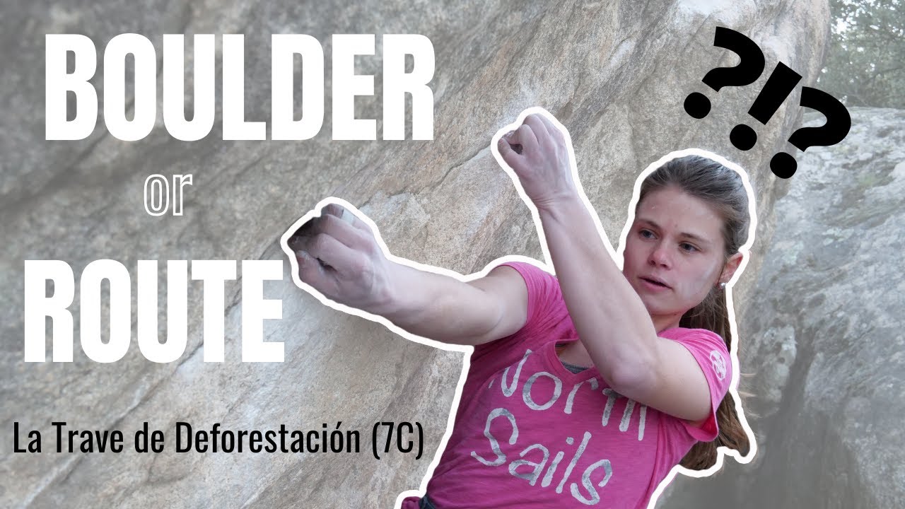 La Cabrera Boulder | Lucie Allard SENDING La Trave de Deforestación (7C)