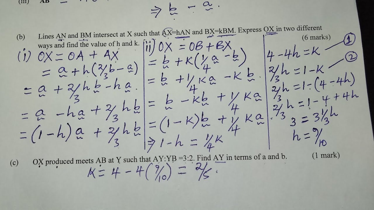 VECTOR 2: PROPORTIONAL DIVISION OF A LINE AND THE RATIO THEOREM.