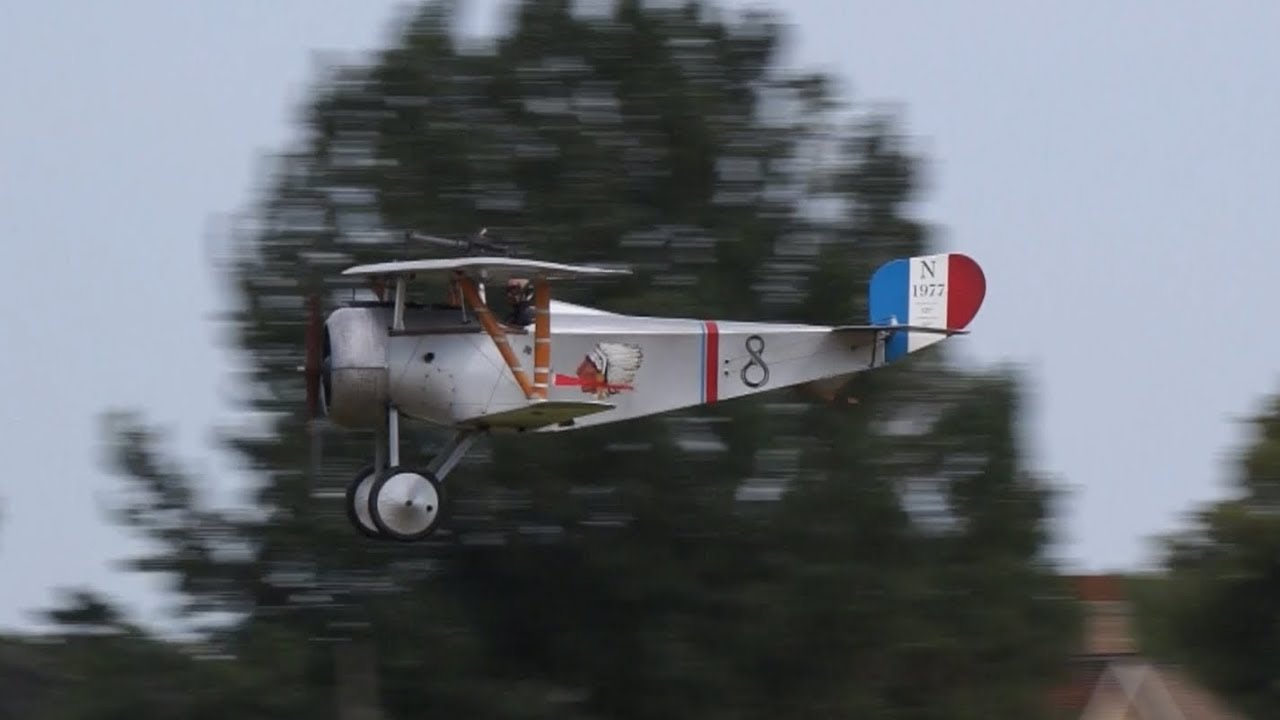 Nieuport 17 and Dr 1 at Old Warden 1st July 2018