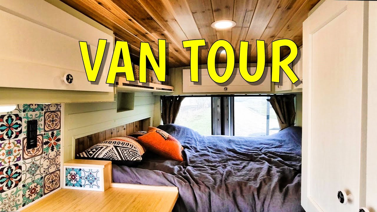 Van Tour Interior of my AWD Ford Transit DIY campervan for van life, overland camping & adventure