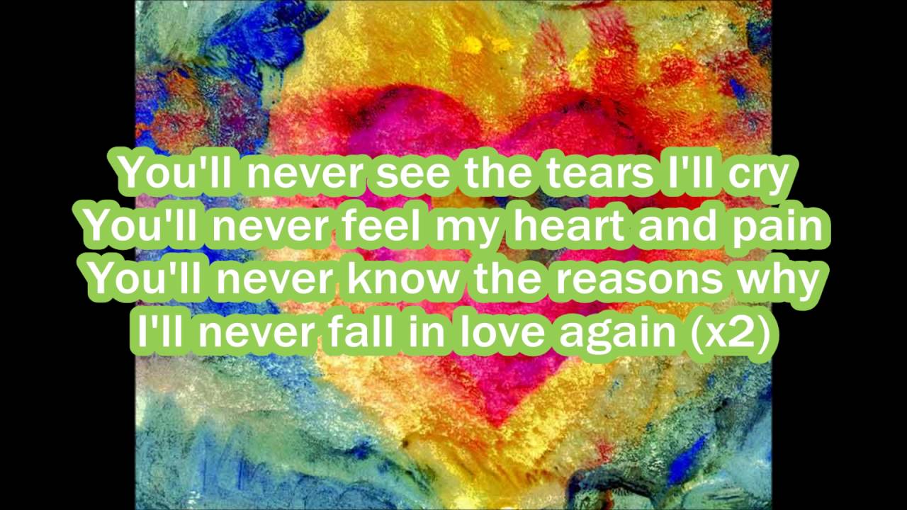 Winter Rose - I'll never fall in love again (lyrics)