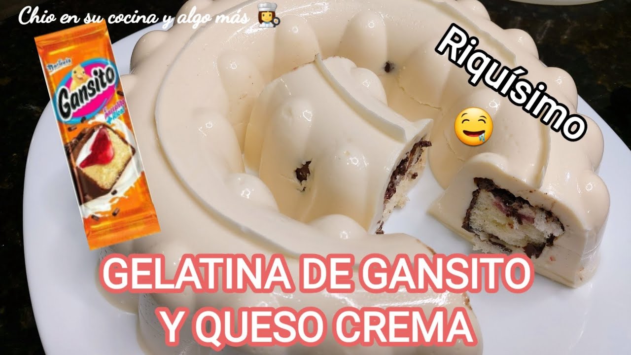 GELATINA DE GANSITO Y QUESO CREMA / riquisimo ideal para regalos y sorpresas 🎂🎉🥳🍰🎊