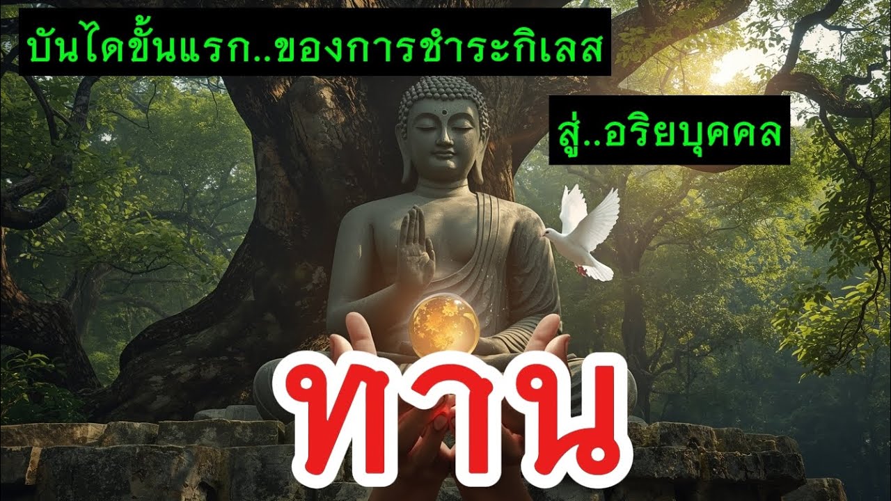 ทาน..บันไดขั้นแรกของการชำระกิเลส สู่ความเป็นอริยบุคคล