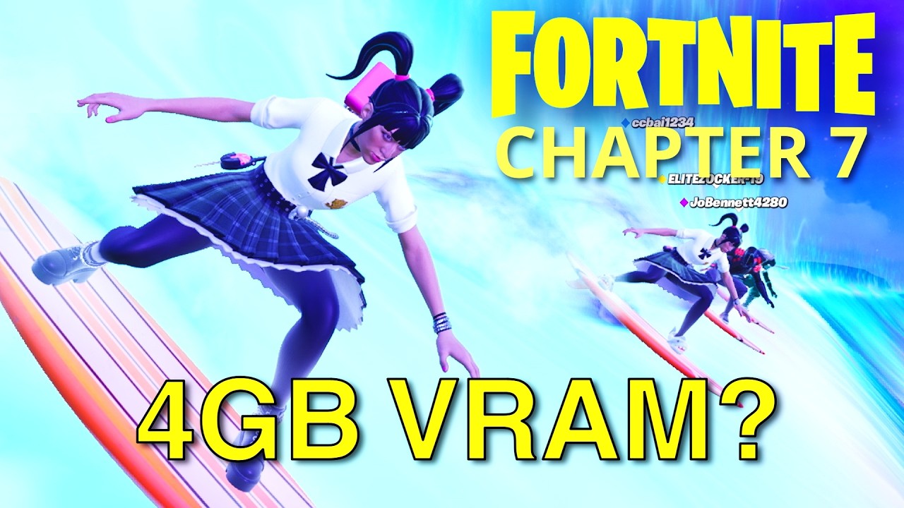 Fortnite CHAPTER 7 is HERE! But Can You Play it on a GTX 1050 Ti? Graphics and FPS Test!!!