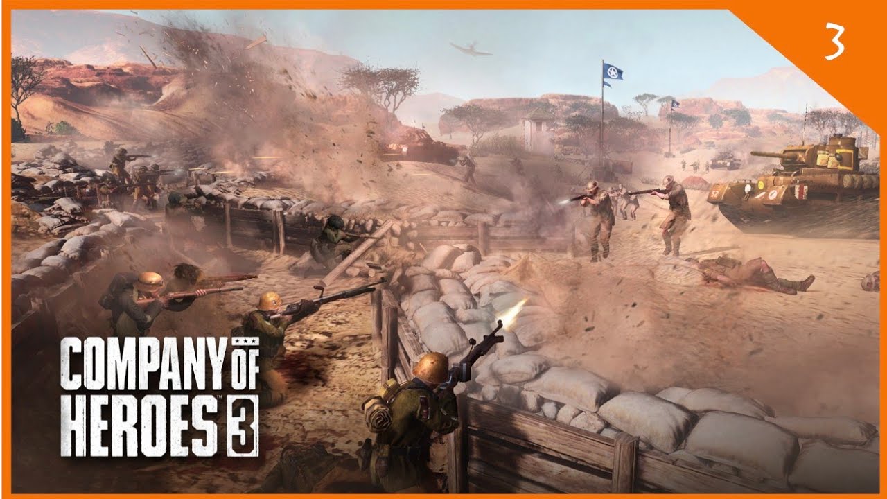 Company of Heroes 3 North Africa Campaign Part 3 - Full Walkthrough 4 Part Series [4k No Commentary]