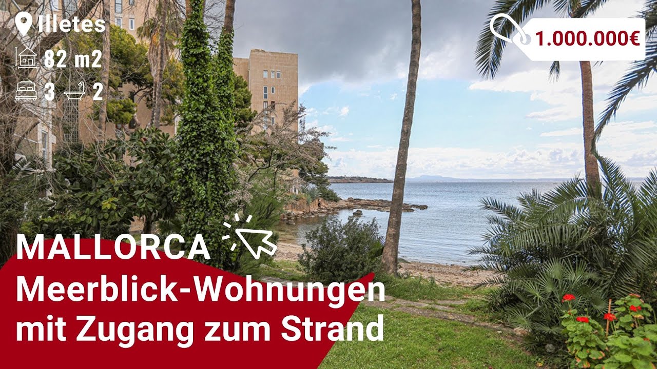 Wohnung mit fantastischem Meerblick in Strandn&auml;he auf Mallorca, in Illetes f&uuml;r 1.100.000 Euro