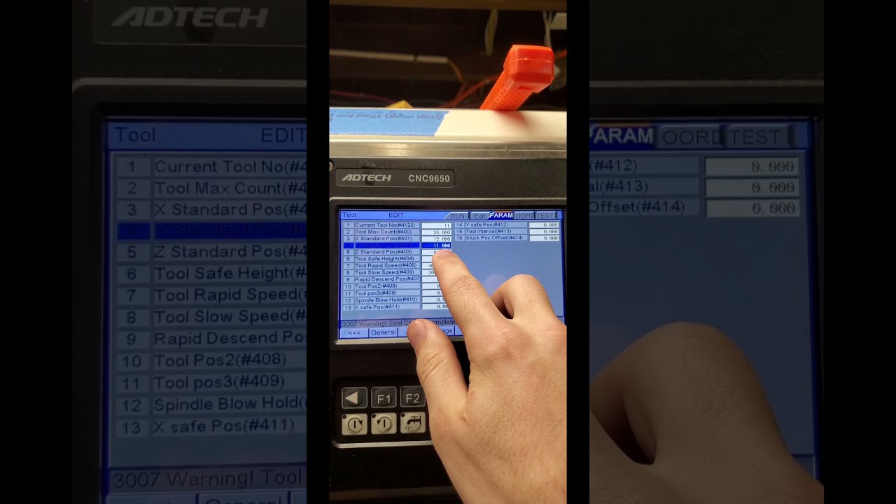 Changing the T_FUNC file on an Adtech 9650 control