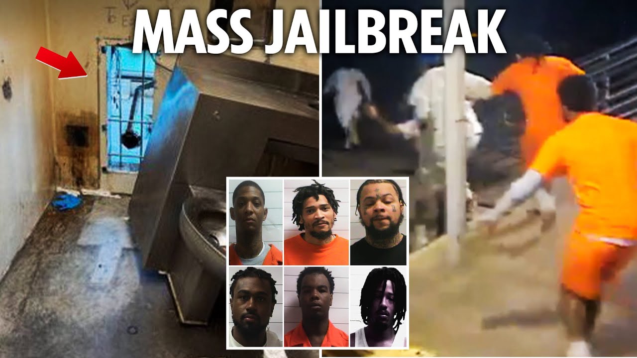 Ten ‘dangerous’ prisoners bust out of jail through hole in cell - before taunting guards