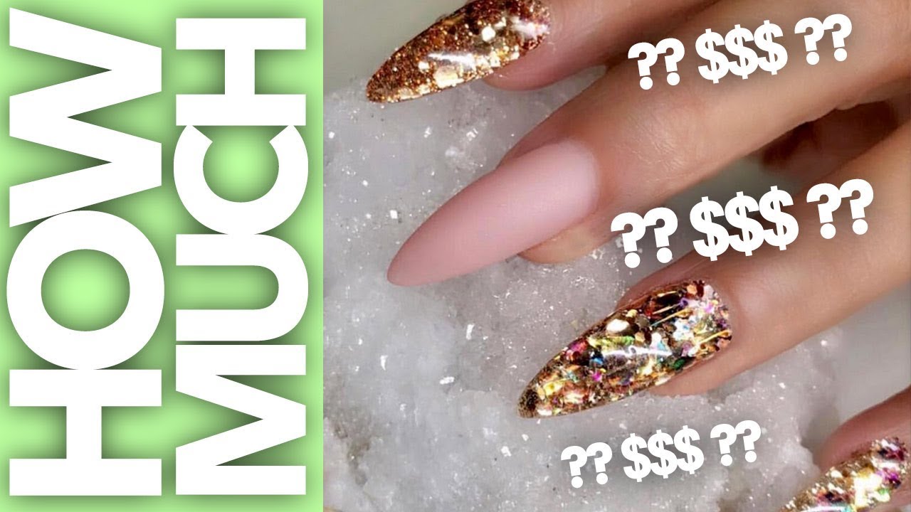 HOW MUCH - SUPER BLINGED OUT NAIL ART (SCULPTURED GEL)