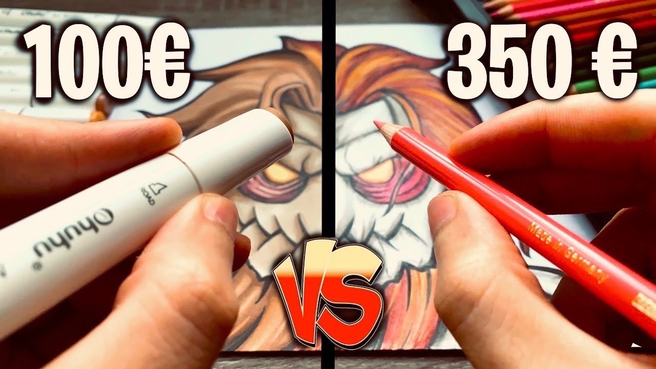 FEUTRE A ALCOOL VS CRAYON DE COULEUR PRO !