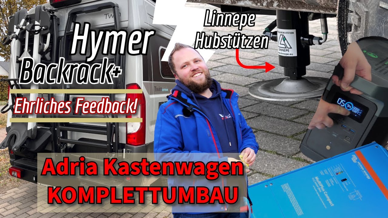 Adria Twin Extreme Kastenwagen UMBAU * Solar/Elektro* Hubstützen*Hymer Backrack+ EHRLICHES Feedback*