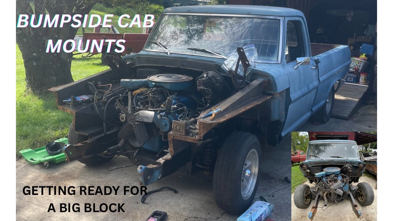 Tossing Cab Mounts In My Bumpside F100! + Frame Horn Repair!