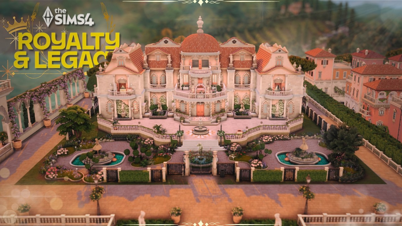 The Sims 4 Royalty & Legacy | Palazzo di Rosa🌹 | ปราสาทนี้ใช้แค่ภาคเสริม Royalty and Legacy 👑
