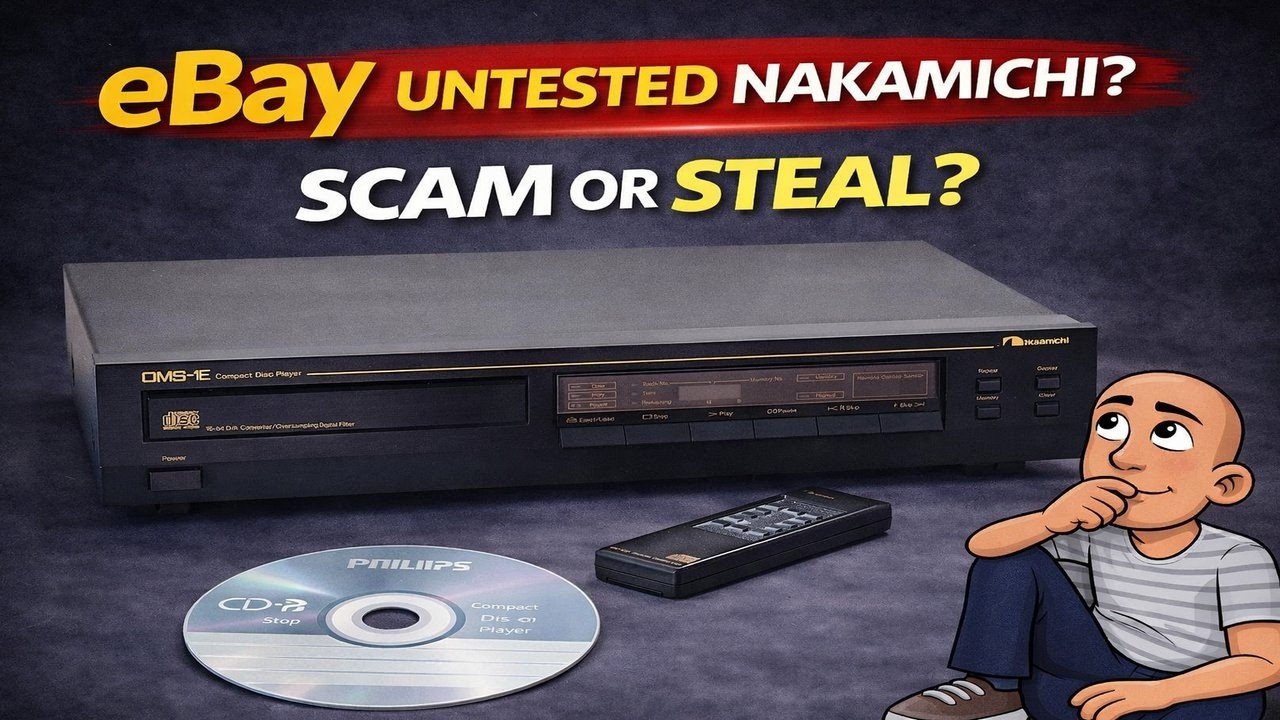 Repairing a Nakamichi OMS-1E CD Player I Bought Untested (Cheap Auction Find)
