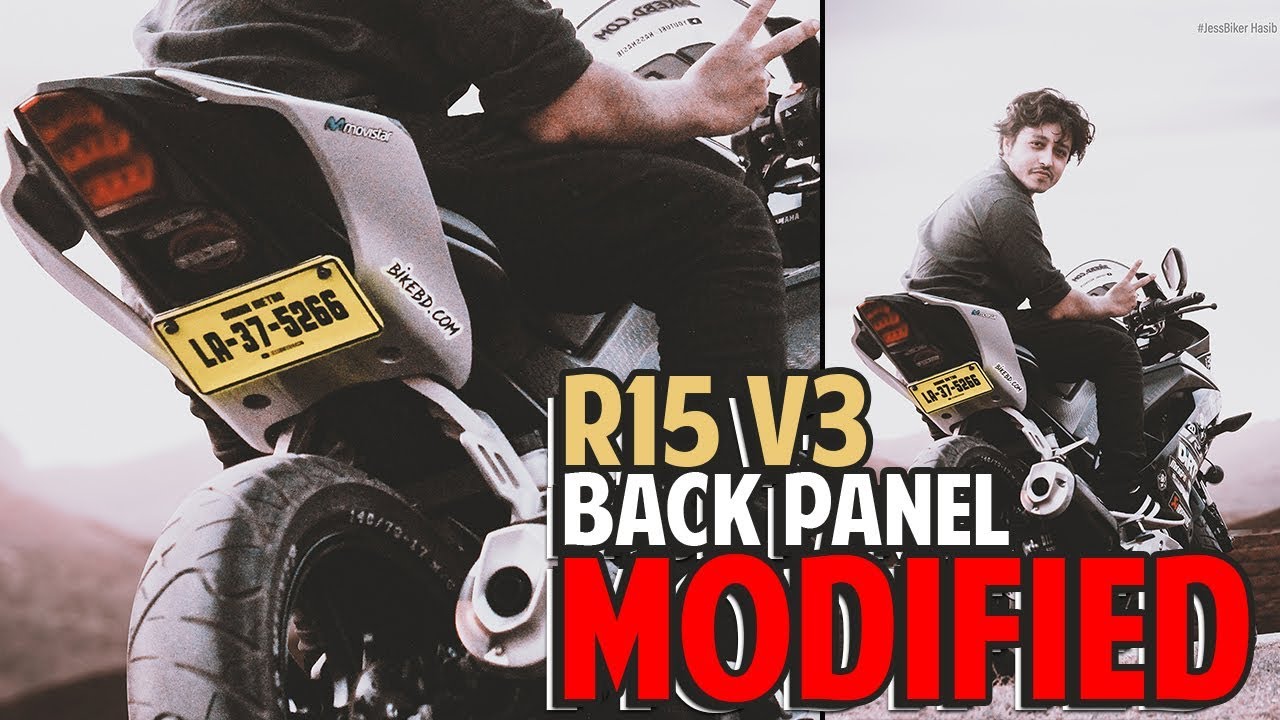 R15 V3 Tail Modified - How To Modified Back Panel - Bike Modify 😍