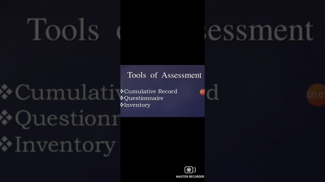 Cumulative Record, Questionnaire,  Inventory, Anecdotal Record, Check List