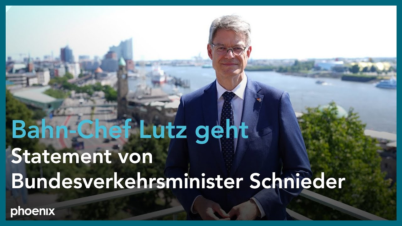Bahn-Chef Lutz geht: Bundesverkehrsminister Schnieder zur DB AG | 14.08.25