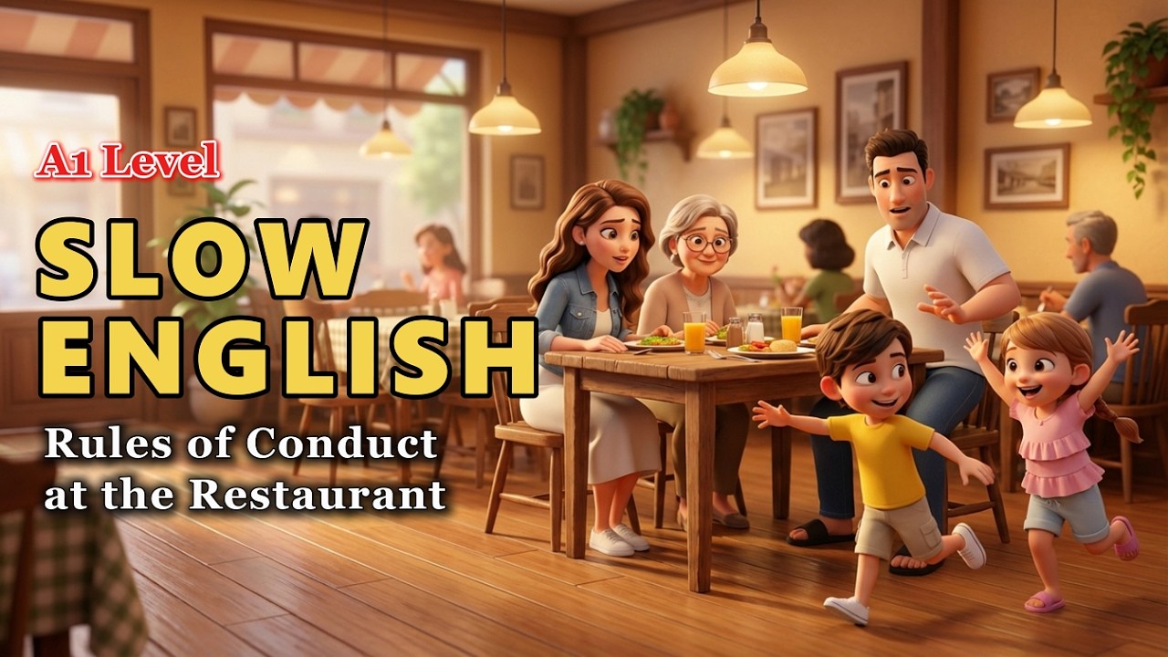 Rules of Conduct at the Restaurant | Easy English Listening Practice (A1 Level)